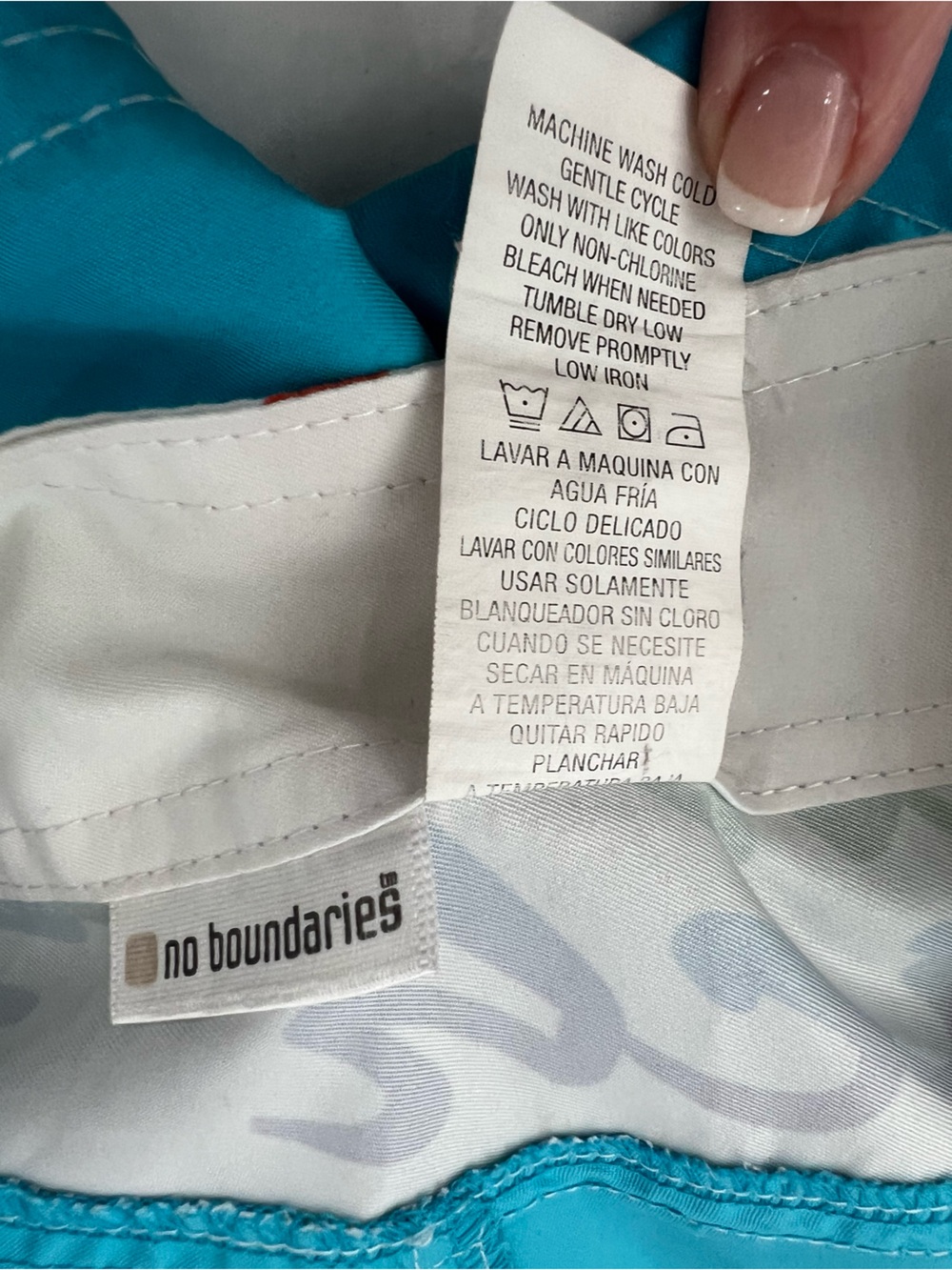 No Boundaries Beach Bum Aqua Board Shorts Juniors S 3/5 Surf Swim - Picture 8 of 8